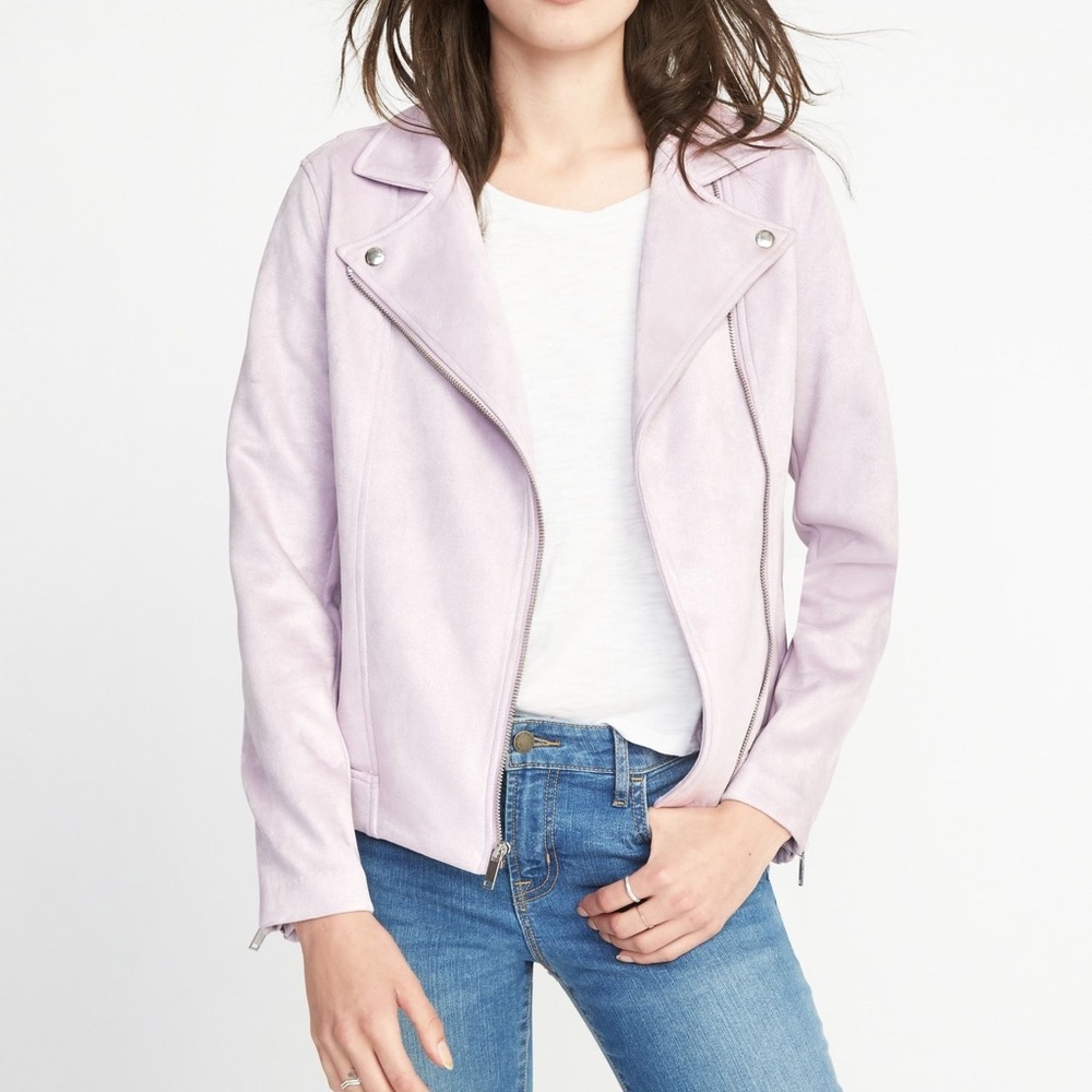 ✨ Lavender Old Navy Butter-soft Moto Blazer ✨
